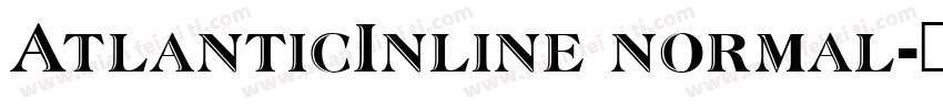 AtlanticInline normal字体转换